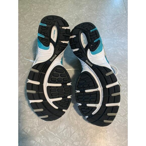 Reebok DMX Foam White Gray Blue Athletic Running Shoes Sneakers Size 7.5 - Picture 5 of 7